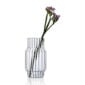 Minimalist white studio background with Fferrone Albany Medium Vase in fluted borosilicate glass | Kneen & Co