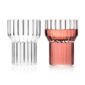 Minimalist white studio background with Fferrone Boyd Medium Glass in fluted borosilicate glass | Kneen & Co