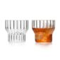 Minimalist white studio background with Fferrone Boyd Small Glass in fluted borosilicate glass | Kneen & Co