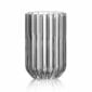 Clean white studio background with Fferrone Dearborn Espresso Shot Glass in fluted borosilicate glass featuring a clear ribbed texture | Kneen & Co