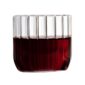 Minimalist white studio background with Fferrone Dearborn Wine Glass in fluted borosilicate glass | Kneen & Co