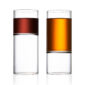 Minimalist white studio background with a pair of Fferrone Revolution Liqueur Glass in borosilicate glass | Kneen & Co