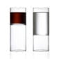 Minimalist white studio background with a pair of Fferrone Revolution Wine/Water glasses in borosilicate glass | Kneen & Co
