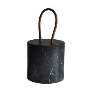 Michaël Verheyden Calleporte Door Stop in Nero Marquina Marble | Kneen & Co