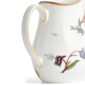 Close-up studio shot with Wedgwood Kit Kemp Mythical Creatures Jug in fine bone china featuring whimsical animal illustrations and gold rim detailing | Kneen & Co