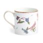Close-up studio shot with Wedgwood Kit Kemp Mythical Creatures Mug in fine bone china featuring whimsical animal illustrations and gold rim detailing | Kneen & Co