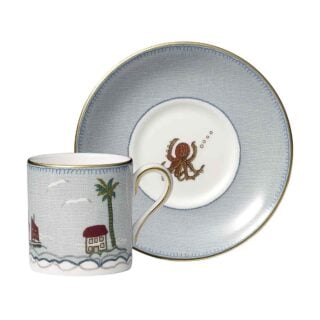 Wedgwood Kit Kemp Sailor’s Farewell Coffee Cup and Saucer | Kneen & Co