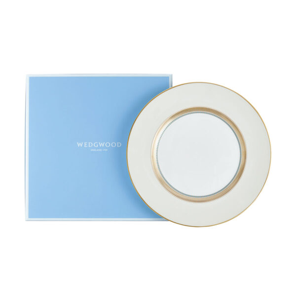 701587471602-Wedgwood-Helia-Plate-27pt3cm-10pt7in-Giftbox-1200x1200-100KB Wedgwood Helia Dinner Plate with Wedgwood’s signature blue gift box featuring neoclassical design finished with 22-carat gold detailing | Kneen & Co