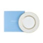 Wedgwood Helia Dinner Plate with Wedgwood’s signature blue gift box featuring neoclassical design finished with 22-carat gold detailing | Kneen & Co