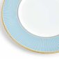 Close-up shot of Wedgwood Helia Salad Plate featuring neoclassical design finished with 22-carat gold detailing | Kneen & Co
