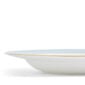 Close-up shot of Wedgwood Helia Rim Soup Bowl featuring neoclassical design finished with 22-carat gold detailing | Kneen & Co