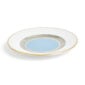 Close-up shot of Wedgwood Helia Bread Plate featuring neoclassical design finished with 22-carat gold detailing | Kneen & Co