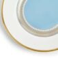Close-up shot of Wedgwood Helia Bread Plate featuring neoclassical design finished with 22-carat gold detailing | Kneen & Co