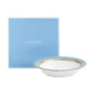 Wedgwood Helia Open Oval Dish with Wedgwood’s signature blue gift box featuring neoclassical design finished with 22-carat gold detailing | Kneen & Co