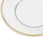 Close-up shot of Wedgwood Helia Tea Cup and Saucer featuring neoclassical design finished with 22-carat gold detailing | Kneen & Co
