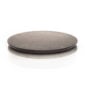 Minimalist studio setting with Fferrone Round Serving Tray Marble in honed Nero Marquina marble featuring a reversible dual-tone base | Kneen & Co