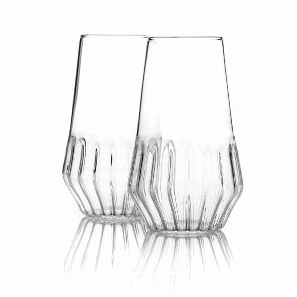 Fferrone Mixed Flute Glass (Set of 2) | Kneen & Co