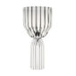 Minimalist studio display of a Fferrone Margot Dessert Goblet in fluted borosilicate glass with a short, wide bowl and ribbed base | Kneen & Co
