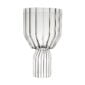 Minimalist studio display of a Fferrone Margot Red Wine Goblet in fluted borosilicate glass with a wide bowl and ribbed cylindrical base | Kneen & Co