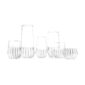 Minimalist studio arrangement of Fferrone Mixed Glassware in fluted borosilicate glass featuring an assortment of clear tumblers, a pitcher, and a small bowl | Kneen & Co