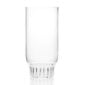Minimalist studio display of a Fferrone Rasori Large Glass in fluted borosilicate glass | Kneen & Co