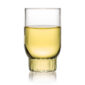 Minimalist studio display of a Fferrone Rasori Small Glass in fluted borosilicate glass | Kneen & Co