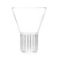 Minimalist studio display of a Fferrone Rila Large Glass in fluted borosilicate glass | Kneen & Co