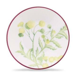Ginori 1735 Florenza Impero Coffee Saucer in Acanto Fondo Bianco | Kneen & Co