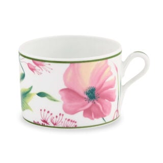 Ginori 1735 Florenza Impero Tea Cup in Malva Fondo Bianco | Kneen & Co
