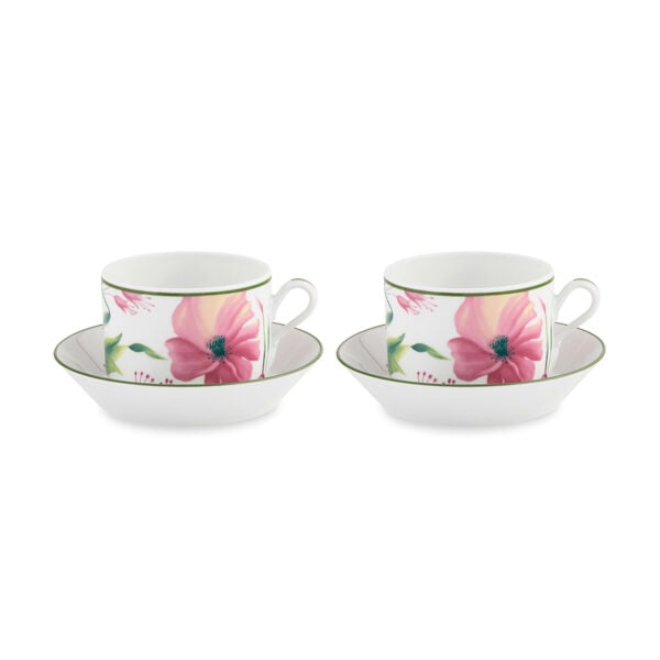 GINORI-FLORENZA-004RG00-FW4401LXGENG00136203-1200x1200-100KB Ginori 1735 Florenza Impero Tea Cup and Saucer in Malva Fondo Bianco – Set of 2 | Kneen & Co