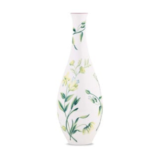Ginori 1735 Florenza Stilla Vase in Acanto Fondo Bianco | Kneen & Co