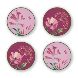 Ginori 1735 Florenza Coaster in Malva – Set of 4 | Kneen & Co