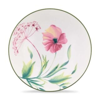 Ginori 1735 Florenza Venezia Fruit Bowl in Malva Fondo Bianco | Kneen & Co