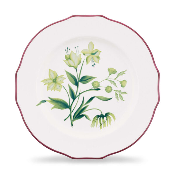 GINORI-FLORENZA-165RG00-FPT110010220G00136003-1200x1200-100KB Ginori 1735 Florenza Duchessa Flat Dessert Plate in Acanto Fondo Bianco | Kneen & Co