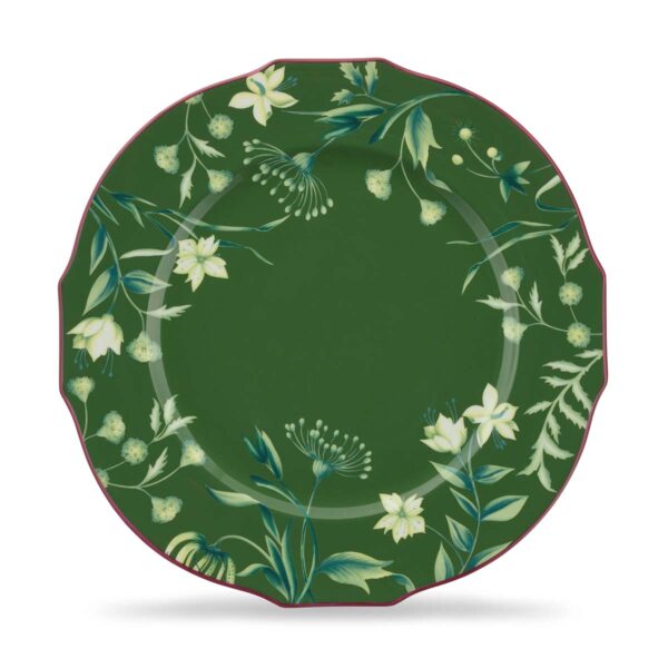 Ginori 1735 Florenza Duchessa Charger Plate in Acanto Fondo Scuro | Kneen & Co