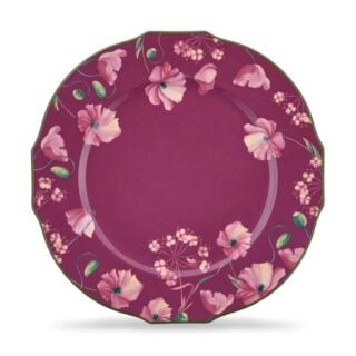 Ginori 1735 Florenza Duchessa Charger Plate in Malva Fondo Scuro | Kneen & Co
