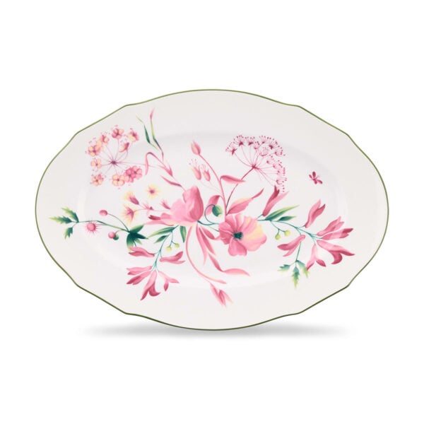 GINORI-FLORENZA-165RG00-FVS130010370G00136203-1200x1200-100KB Ginori 1735 Florenza Duchessa Oval Platter in Malva Fondo Bianco | Kneen & Co