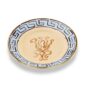 Ginori 1735 Il Viaggio di Nettuno Flat Bread Plate in Brown + Light Blue | Kneen & Co