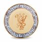 Ginori 1735 Il Viaggio di Nettuno Flat Bread Plate in Brown + Light Blue | Kneen & Co