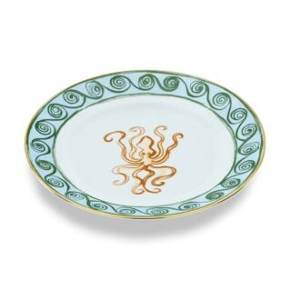 Ginori-ILViaggio-DiNettuno-004RG00_FPT110010220G00135001-1-1200×1200-100KB Ginori 1735 Il Viaggio di Nettuno Flat Dessert Plate in Brown + Light Blue | Kneen & Co