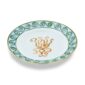 Ginori 1735 Il Viaggio di Nettuno Flat Dessert Plate in Brown + Light Blue | Kneen & Co