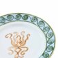 Ginori 1735 Il Viaggio di Nettuno Flat Dessert Plate in Brown + Light Blue | Kneen & Co