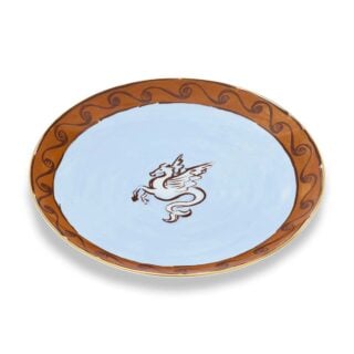 Ginori 1735 Il Viaggio Di Nettuno Charger Plate in Brown + Light Blue | Kneen & Co