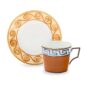 Ginori 1735 Il Viaggio Di Nettuno Set of 2 Coffee Cup and Saucer in Brown + Light Blue | Kneen & Co