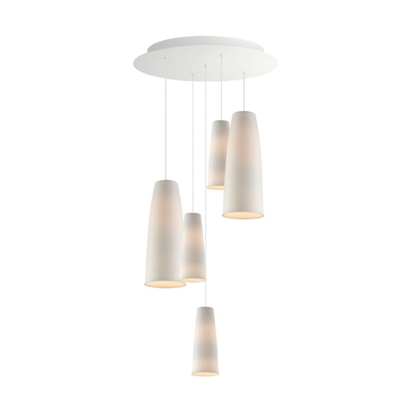 Hering_Berlin_Lighting_Stefanie_Hering_Stream_SM30005WT Stefanie Hering Stream 5-light Pendant Cluster Light | Kneen & Co