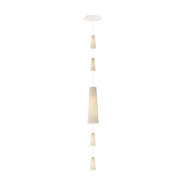 Hering_Berlin_Lighting_Stefanie_Hering_Stream_SM30006WT Stefanie Hering Stream 5-light Pendant Cascade Cluster Light | Kneen & Co
