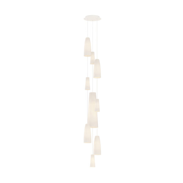 Hering_Berlin_Lighting_Stefanie_Hering_Stream_SM30009-MW Stefanie Hering Stream 9-light Pendant Cascade Cluster Light | Kneen & Co