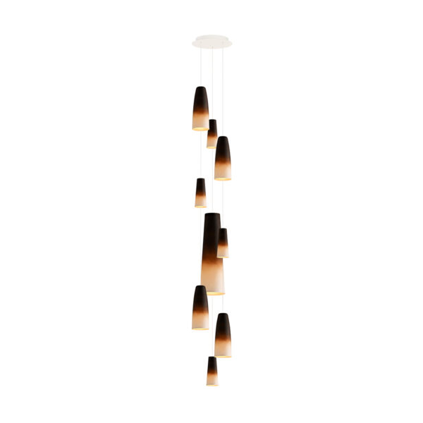 Hering_Berlin_Lighting_Stefanie_Hering_Stream_SM30009-OMB Stefanie Hering Stream 9-light Pendant Cascade Cluster Light | Kneen & Co