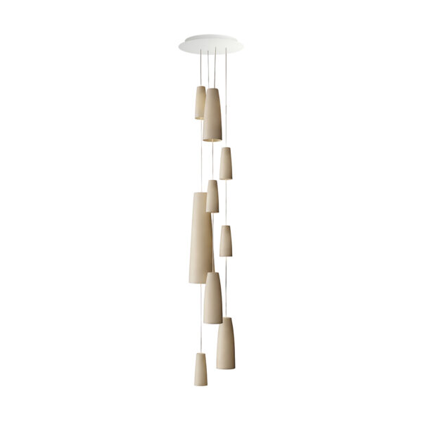 Hering_Berlin_Lighting_Stefanie_Hering_Stream_SM30009WT Stefanie Hering Stream 9-light Pendant Cascade Cluster Light | Kneen & Co