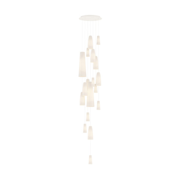 Hering_Berlin_Lighting_Stefanie_Hering_Stream_SM30018-MW Stefanie Hering Stream 18-light Pendant Cascade Cluster Light | Kneen & Co